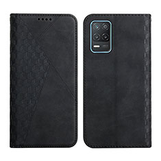 Custodia Portafoglio In Pelle Cover con Supporto Y02X per Realme 8s 5G Nero