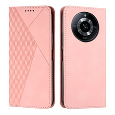 Custodia Portafoglio In Pelle Cover con Supporto Y02X per Realme Narzo 60 Pro 5G Oro Rosa