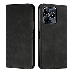 Custodia Portafoglio In Pelle Cover con Supporto Y02X per Realme Narzo N53 Nero