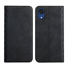 Custodia Portafoglio In Pelle Cover con Supporto Y02X per Samsung Galaxy A03 Core Nero