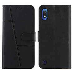 Custodia Portafoglio In Pelle Cover con Supporto Y02X per Samsung Galaxy A10 Nero