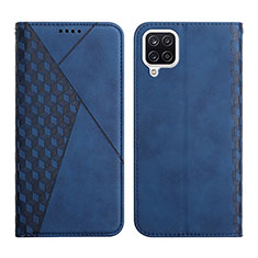 Custodia Portafoglio In Pelle Cover con Supporto Y02X per Samsung Galaxy A12 5G Blu