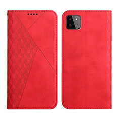 Custodia Portafoglio In Pelle Cover con Supporto Y02X per Samsung Galaxy A22 5G Rosso