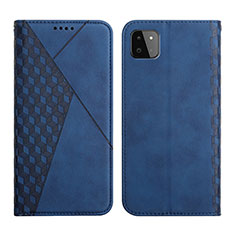 Custodia Portafoglio In Pelle Cover con Supporto Y02X per Samsung Galaxy A22s 5G Blu