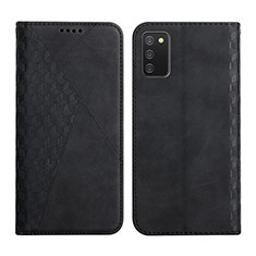 Custodia Portafoglio In Pelle Cover con Supporto Y02X per Samsung Galaxy F02S SM-E025F Nero