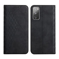 Custodia Portafoglio In Pelle Cover con Supporto Y02X per Samsung Galaxy S20 FE 4G Nero