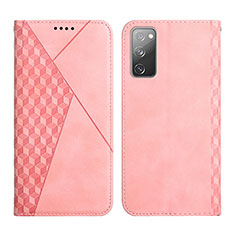 Custodia Portafoglio In Pelle Cover con Supporto Y02X per Samsung Galaxy S20 FE 5G Oro Rosa