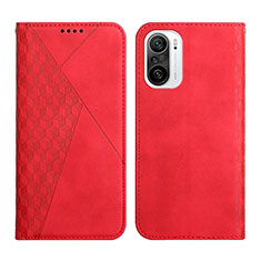 Custodia Portafoglio In Pelle Cover con Supporto Y02X per Xiaomi Mi 11X 5G Rosso