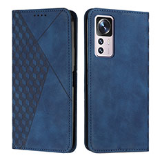 Custodia Portafoglio In Pelle Cover con Supporto Y02X per Xiaomi Mi 12T 5G Blu