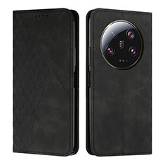 Custodia Portafoglio In Pelle Cover con Supporto Y02X per Xiaomi Mi 13 Ultra 5G Nero