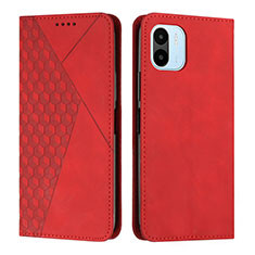 Custodia Portafoglio In Pelle Cover con Supporto Y02X per Xiaomi Poco C50 Rosso