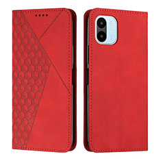 Custodia Portafoglio In Pelle Cover con Supporto Y02X per Xiaomi Poco C51 Rosso