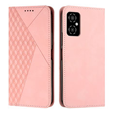 Custodia Portafoglio In Pelle Cover con Supporto Y02X per Xiaomi Poco M4 5G Oro Rosa