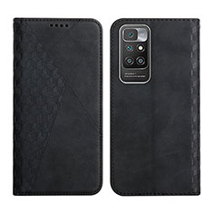 Custodia Portafoglio In Pelle Cover con Supporto Y02X per Xiaomi Redmi 10 (2022) Nero