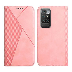 Custodia Portafoglio In Pelle Cover con Supporto Y02X per Xiaomi Redmi 10 4G Oro Rosa