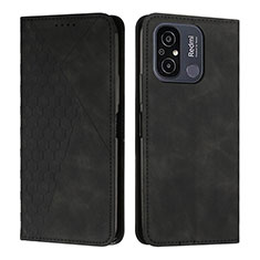 Custodia Portafoglio In Pelle Cover con Supporto Y02X per Xiaomi Redmi 11A 4G Nero