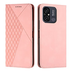 Custodia Portafoglio In Pelle Cover con Supporto Y02X per Xiaomi Redmi 11A 4G Oro Rosa