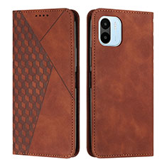 Custodia Portafoglio In Pelle Cover con Supporto Y02X per Xiaomi Redmi A1 Marrone