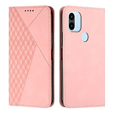 Custodia Portafoglio In Pelle Cover con Supporto Y02X per Xiaomi Redmi A1 Plus Oro Rosa