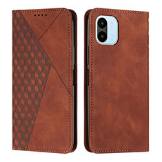 Custodia Portafoglio In Pelle Cover con Supporto Y02X per Xiaomi Redmi A2 Marrone