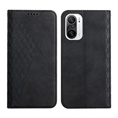 Custodia Portafoglio In Pelle Cover con Supporto Y02X per Xiaomi Redmi K40 5G Nero