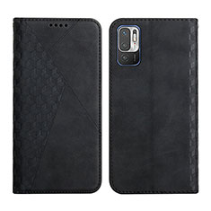 Custodia Portafoglio In Pelle Cover con Supporto Y02X per Xiaomi Redmi Note 10T 5G Nero