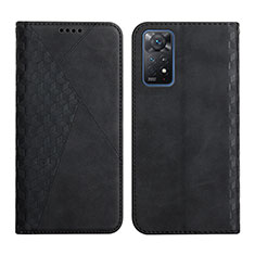 Custodia Portafoglio In Pelle Cover con Supporto Y02X per Xiaomi Redmi Note 11 Pro 4G Nero