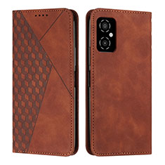 Custodia Portafoglio In Pelle Cover con Supporto Y02X per Xiaomi Redmi Note 11R 5G Marrone