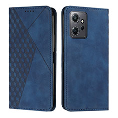 Custodia Portafoglio In Pelle Cover con Supporto Y02X per Xiaomi Redmi Note 12 4G Blu