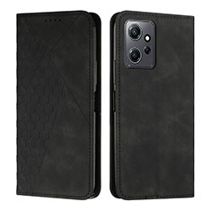 Custodia Portafoglio In Pelle Cover con Supporto Y02X per Xiaomi Redmi Note 12 4G Nero