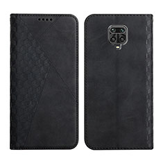 Custodia Portafoglio In Pelle Cover con Supporto Y02X per Xiaomi Redmi Note 9 Pro Max Nero