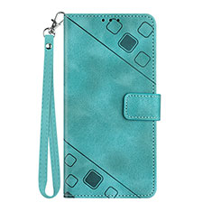 Custodia Portafoglio In Pelle Cover con Supporto Y03B per Huawei P Smart Z (2019) Verde