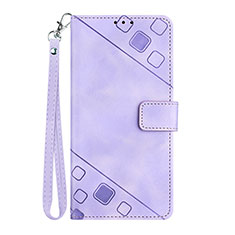 Custodia Portafoglio In Pelle Cover con Supporto Y03B per Huawei Y9 Prime (2019) Viola