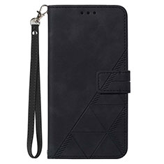 Custodia Portafoglio In Pelle Cover con Supporto Y03B per Samsung Galaxy A02s Nero