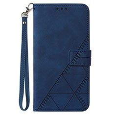 Custodia Portafoglio In Pelle Cover con Supporto Y03B per Samsung Galaxy A12 5G Blu