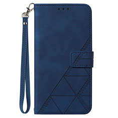 Custodia Portafoglio In Pelle Cover con Supporto Y03B per Samsung Galaxy A15 4G Blu