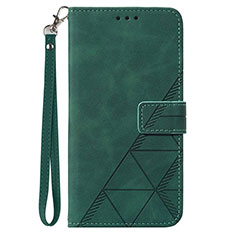 Custodia Portafoglio In Pelle Cover con Supporto Y03B per Samsung Galaxy A15 4G Verde