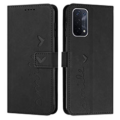 Custodia Portafoglio In Pelle Cover con Supporto Y03X per OnePlus Nord N200 5G Nero