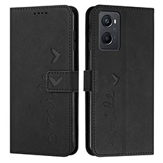 Custodia Portafoglio In Pelle Cover con Supporto Y03X per Realme 9i 4G Nero