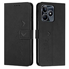 Custodia Portafoglio In Pelle Cover con Supporto Y03X per Realme C51 Nero