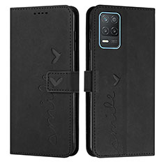 Custodia Portafoglio In Pelle Cover con Supporto Y03X per Realme V13 5G Nero