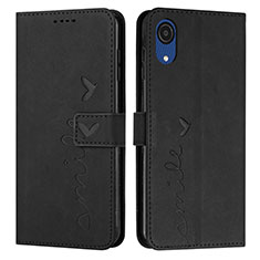 Custodia Portafoglio In Pelle Cover con Supporto Y03X per Samsung Galaxy A03 Core Nero