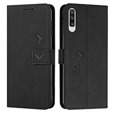 Custodia Portafoglio In Pelle Cover con Supporto Y03X per Samsung Galaxy A70 Nero