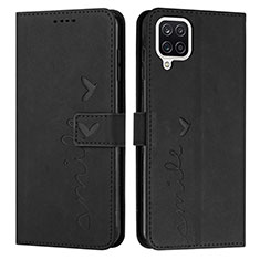 Custodia Portafoglio In Pelle Cover con Supporto Y03X per Samsung Galaxy M12 Nero