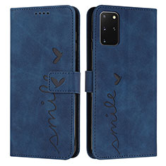 Custodia Portafoglio In Pelle Cover con Supporto Y03X per Samsung Galaxy S20 Plus Blu