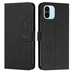 Custodia Portafoglio In Pelle Cover con Supporto Y03X per Xiaomi Poco C51 Nero