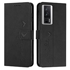 Custodia Portafoglio In Pelle Cover con Supporto Y03X per Xiaomi Poco F5 Pro 5G Nero