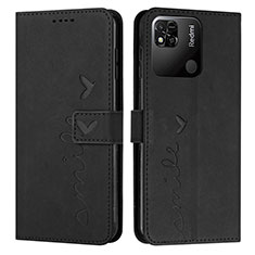 Custodia Portafoglio In Pelle Cover con Supporto Y03X per Xiaomi Redmi 10C 4G Nero