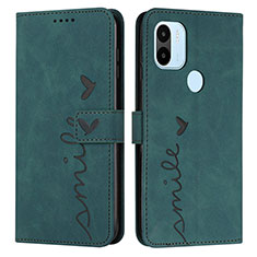 Custodia Portafoglio In Pelle Cover con Supporto Y03X per Xiaomi Redmi A1 Plus Verde