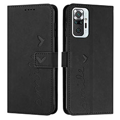 Custodia Portafoglio In Pelle Cover con Supporto Y03X per Xiaomi Redmi Note 10 Pro 4G Nero